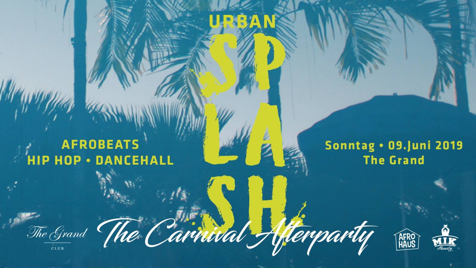 Urban Splash Carnival - The Berlin Karneval Afterparty 2019 poster