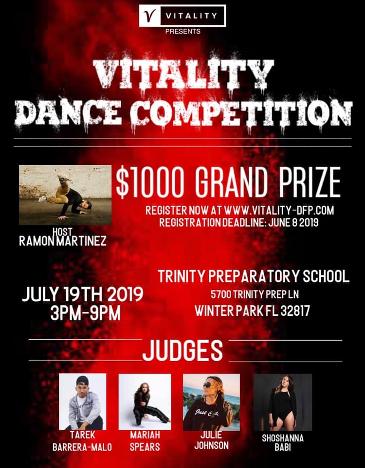 VITALITY DANCE COMPETITION 2019 poster