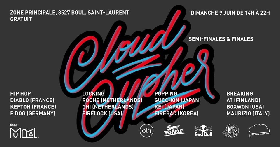 Cloud Cypher Demi-Finales+Finales - Mural Gratuit 2019 poster