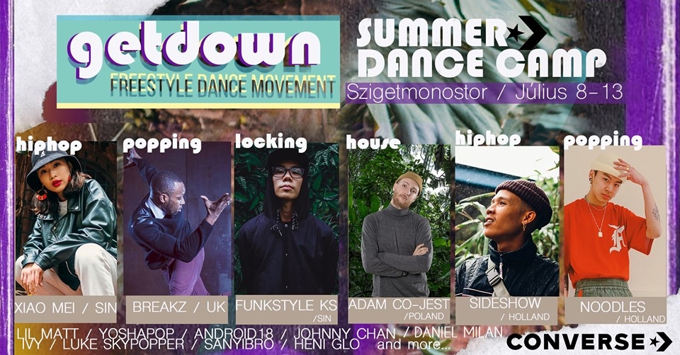 Getdown Summer DANCE Festival X converse 2019 poster