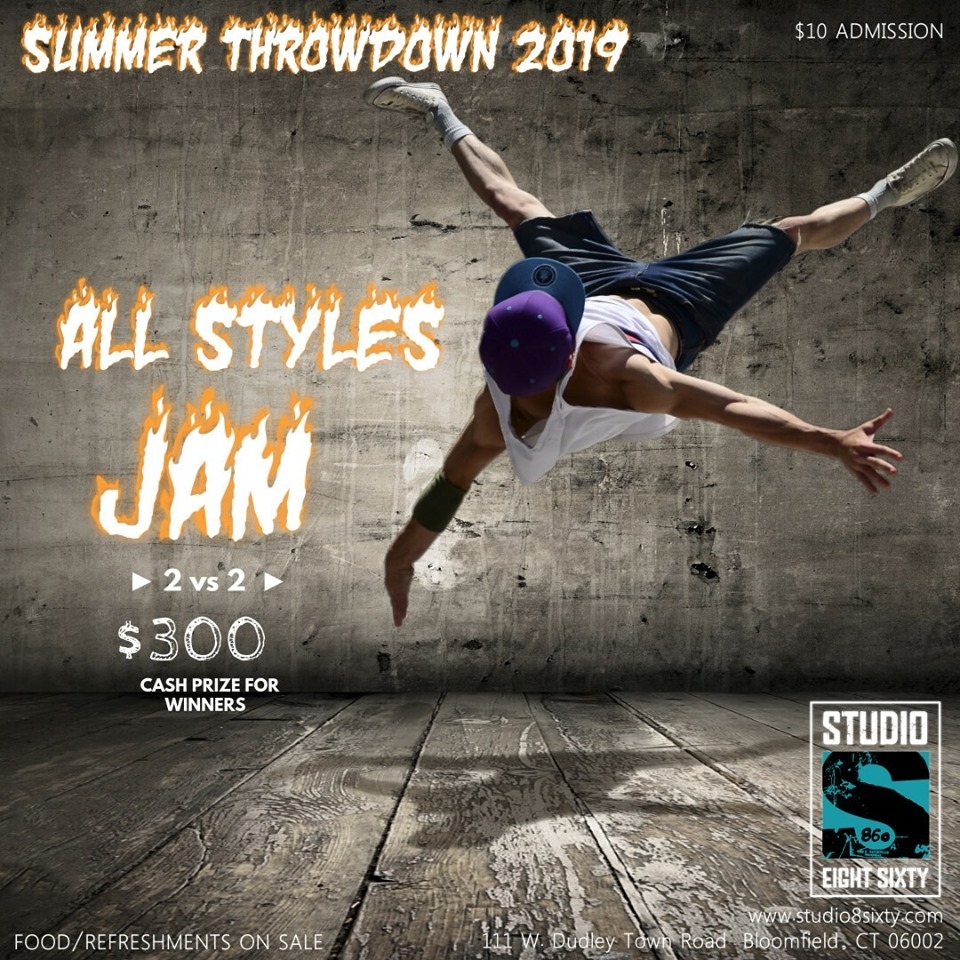 Summer Throwdown 2v2 Allstyles JAM 2019 poster