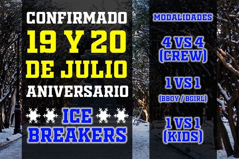 Aniversary Ice Breakers 2019 poster
