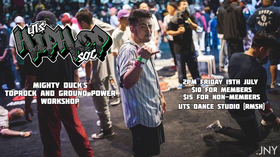 Mighty Duck's Toprock and Ground Power Workshop 2019 poster