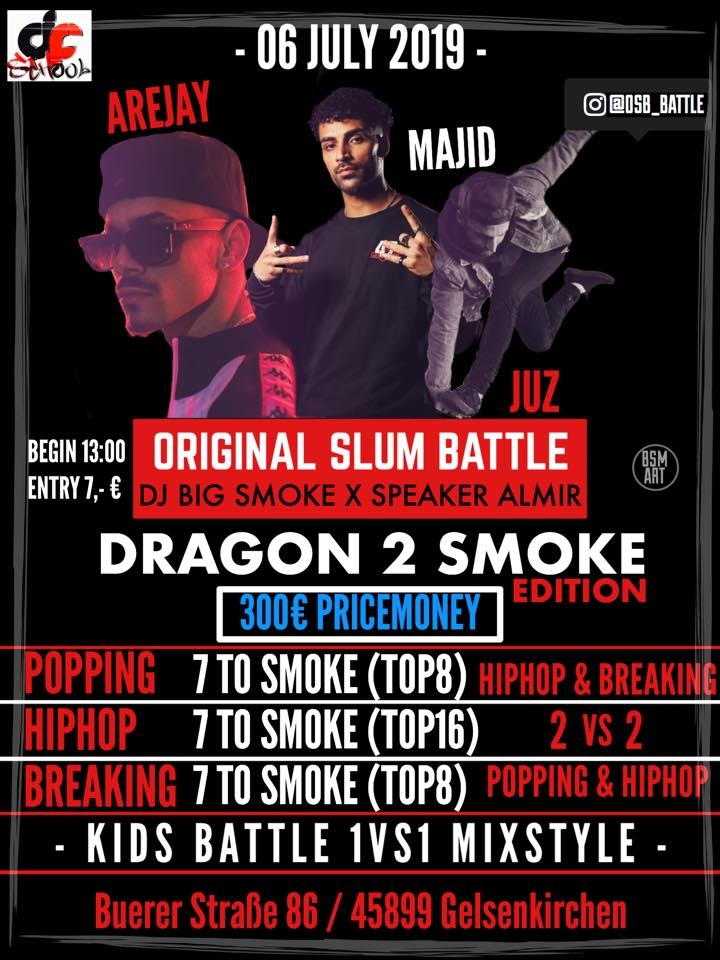 OSB/Battle /Dragon to Smoke 2019 poster
