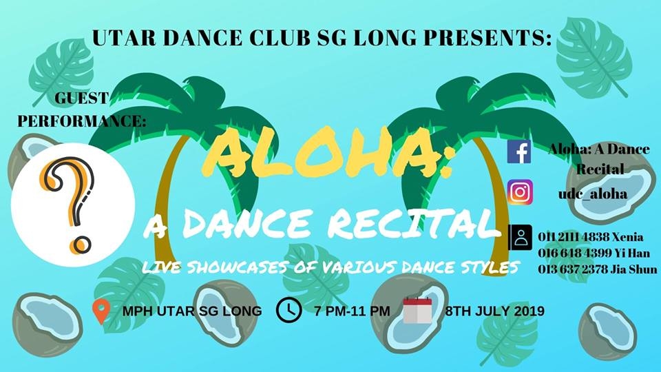 Aloha: A Dance Recital 2019 poster