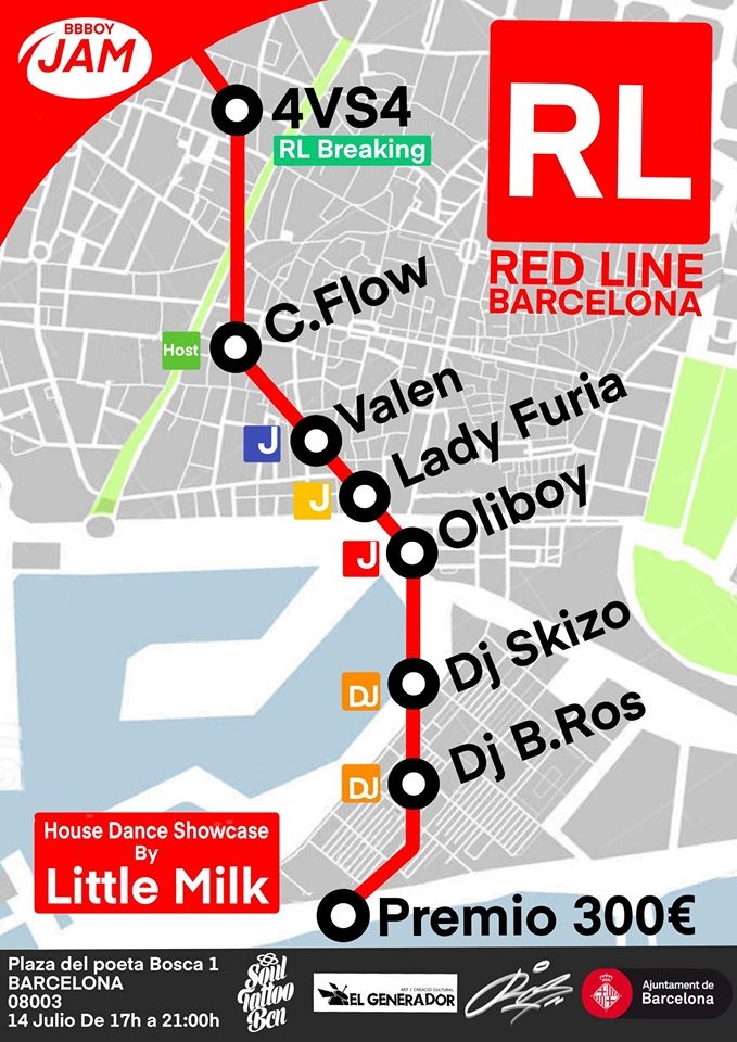 Red Line Barcelona 2019 poster