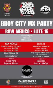 RAW Mexico - Elite16 - Pre Party Bbcmx 2019