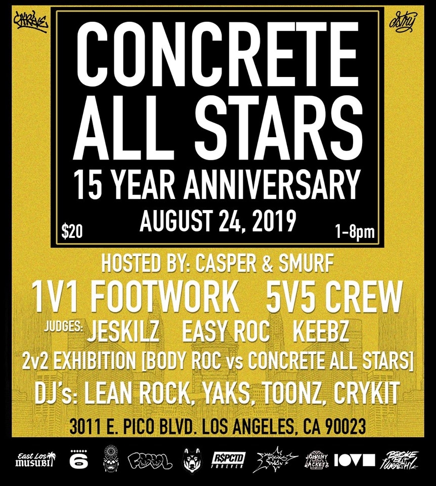 Concrete All Stars 15 Year Anniversary 2019 poster