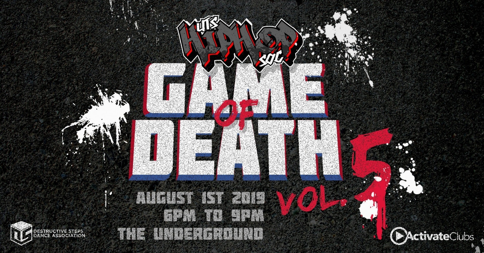 UTS Hiphop Society Presents: GAME of DEATH  2019 poster