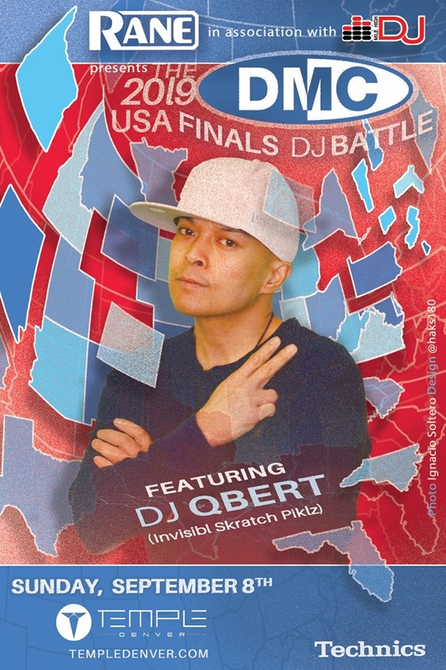 DMC USA Finals DJ Battle ft. DJ Qbert, Chris Karns + Vekked 2019 poster