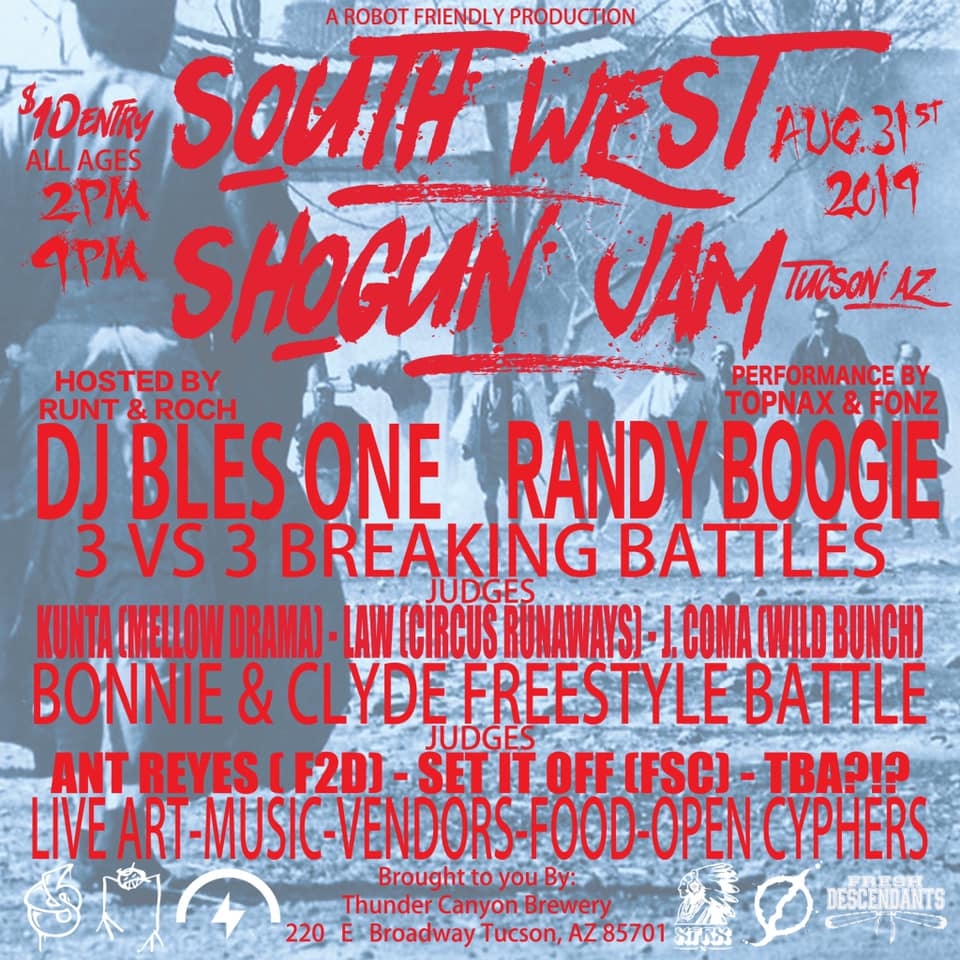 South West Shogun Jam 2019 poster