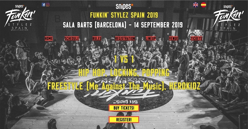 Snipes Funkin' Stylez Spain 2019 poster