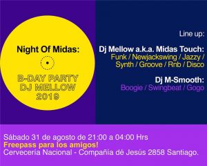 Night Of Midas: Bday Party Dj Mellow 2019
