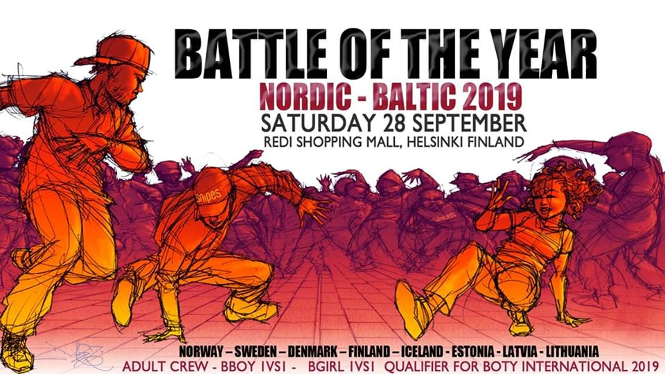 Battle Of The Year Nordic Baltic 2019 poster