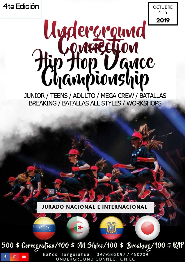 Underground Connection Campeonato Nacional de Danza Urbana 2019 poster