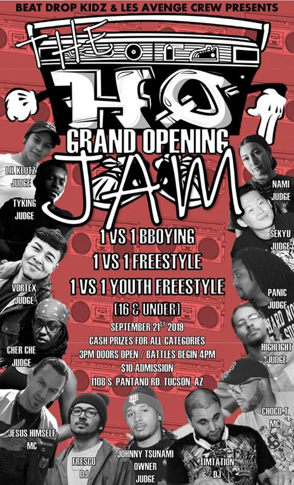 Headquarters Grand Opening Jam 2019 poster