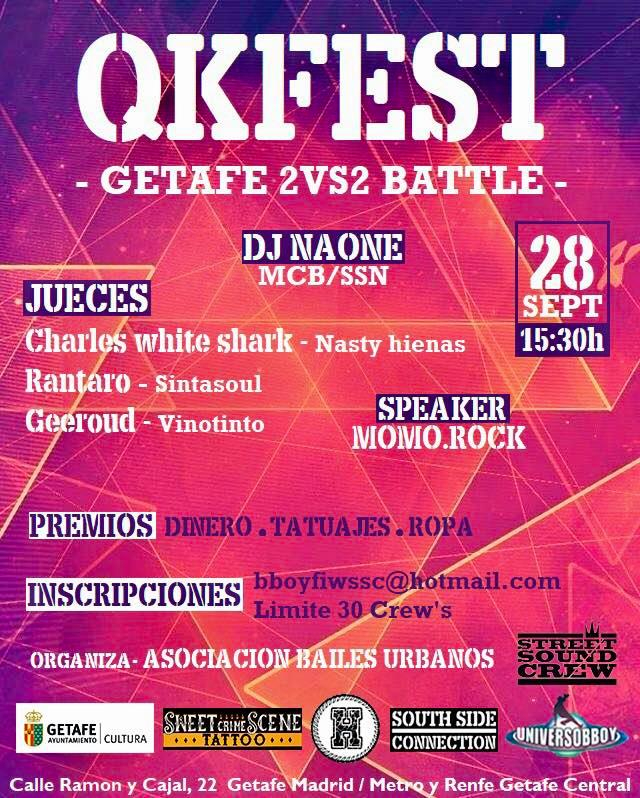QKFEST Getafe 2vs2 Battle 2019 poster