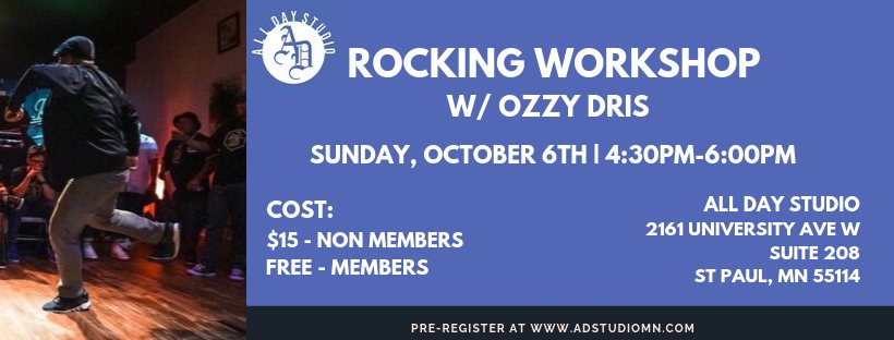 Rocking Workshop w Ozzy 2019 poster
