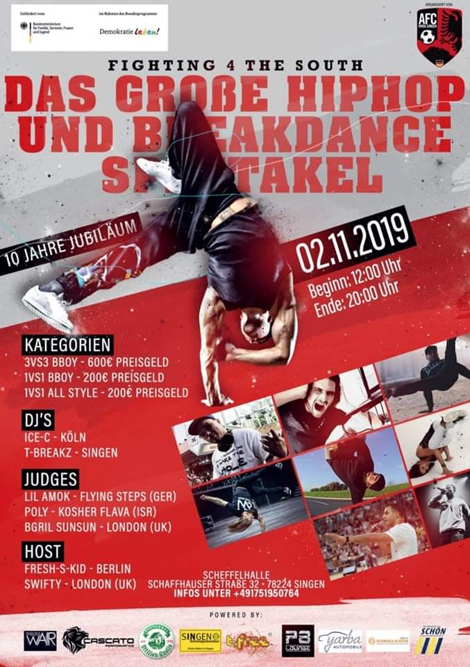 Breakdance & Hip Hop Battle: F4ts 10 jähriges Jubiläum 2019 poster