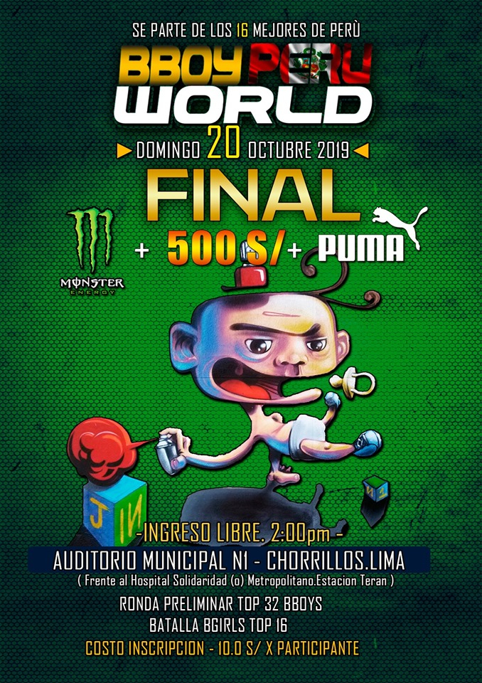 BBOY Perù World 2019 poster