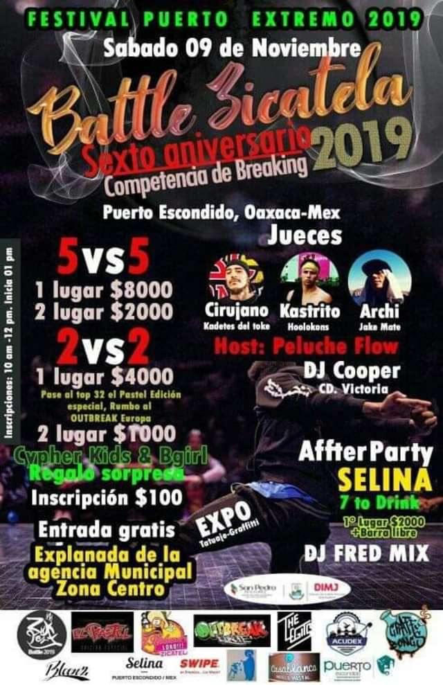 Battle Zicatela 2019 poster